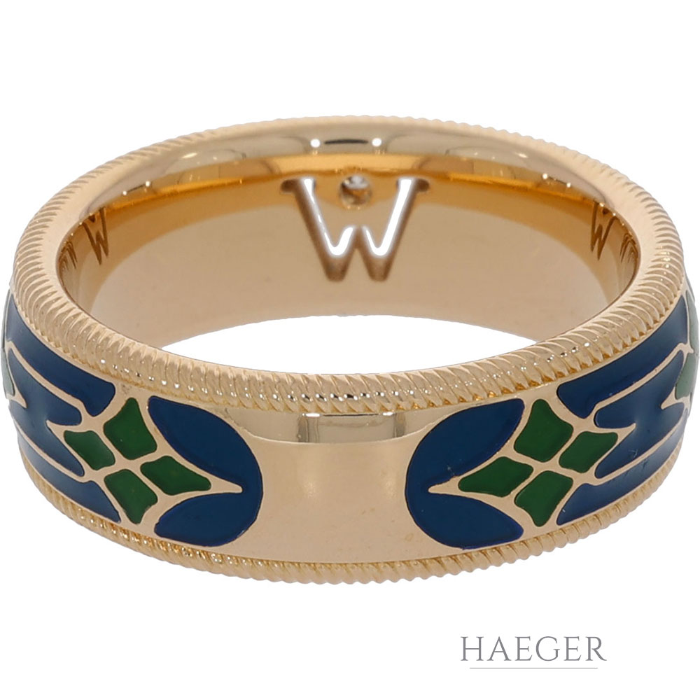 Wellendorff Pavillon Ring Gelbgold 750 / 18 Kt. Gr. 54