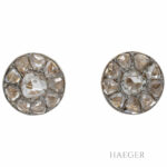 Ohrstecker in floraler Form Gelbgold 333 / 8K mit 0,8ct Diamanten Vorschau