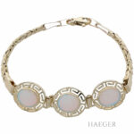 Damen Opalarmband 585 / 14 Kt. Gelbgold ca. 20,5cm - Bild 2 Vorschau