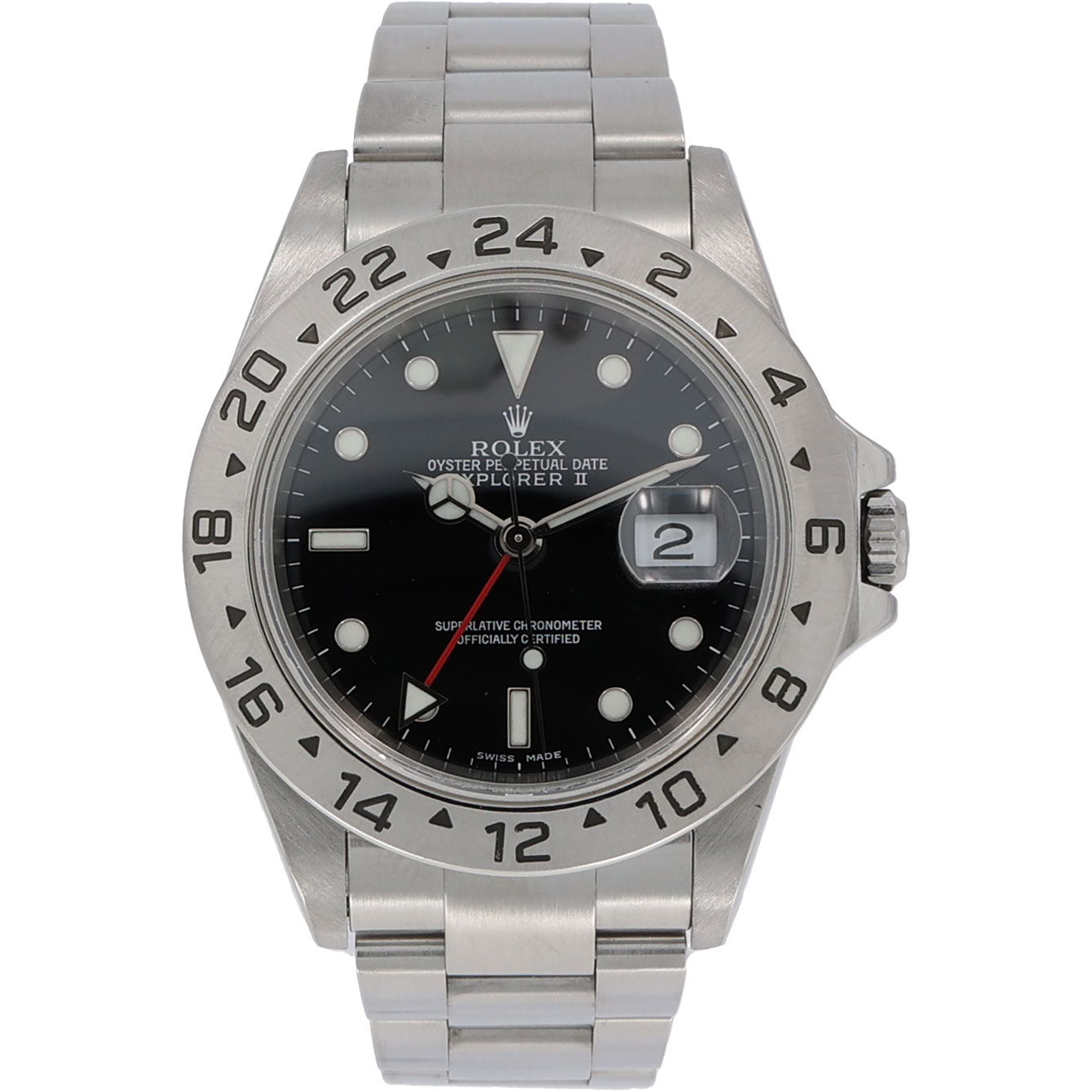 Rolex Explorer II Ref. 16570 Black dial Full Set 2004