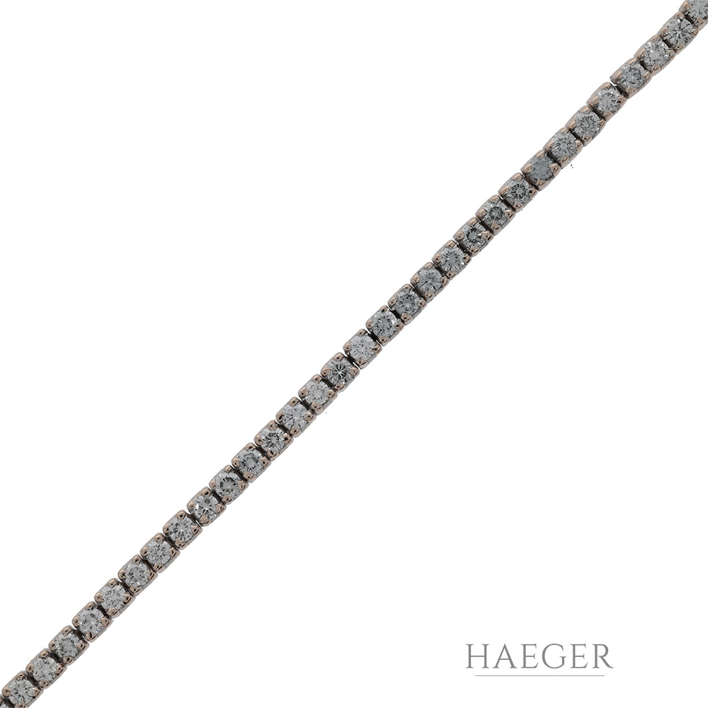 Tennisarmband 17cm Roségold 750 / 18K mit 3,69ct Diamanten