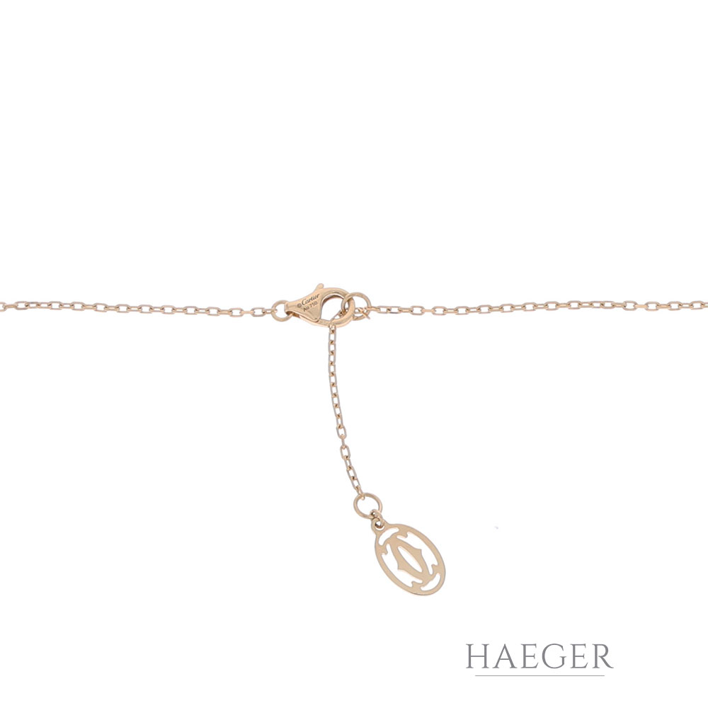 Cartier d´amour Collier 38 – 41cm Gelbgold 750 / 18K mit 0,18ct Diamant Full Set - Bild 2