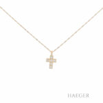 Kreuzanhänger 44cm Gelbgold 585 / 14K mit 0,3ct Diamanten Vorschau