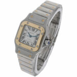 Cartier Santos Galbée Lady Ref.2424 Steel/Gold 18K automatic 2000’s Vintage Watch overhauled 11/24 - Bild 2 Vorschau