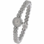 Chopard Lady Diamond Watch Whitegold 18K with Diamond Bracelet ca. 1980 - Bild 2 Vorschau