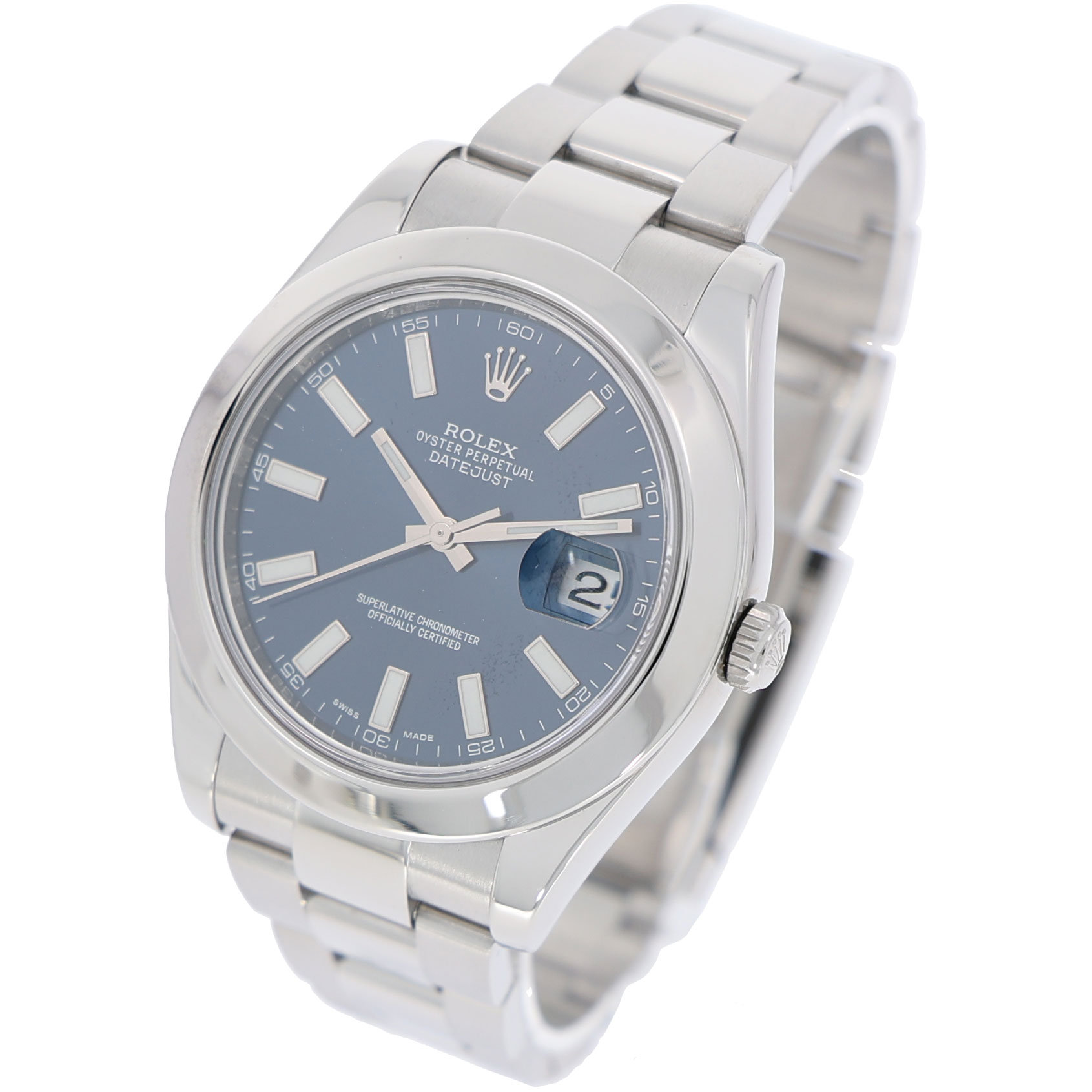 Rolex Datejust II 41mm Ref. 116300 blue dial Rolex Service Warranty bis 07/26 - Bild 2