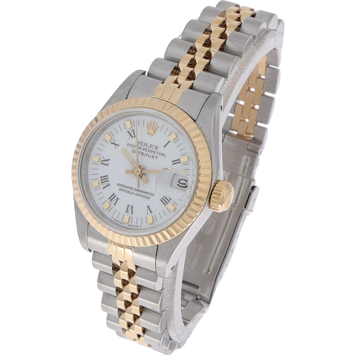 Rolex Lady-Datejust 26 Ref. 69173 Steel/Gold white dial + Papers 1987 - Bild 2