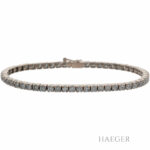 Tennisarmband 17cm Roségold 750 / 18K mit 3,69ct Diamanten - Bild 2 Vorschau