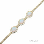 Damen Opalarmband 585 / 14 Kt. Gelbgold ca. 20,5cm Vorschau