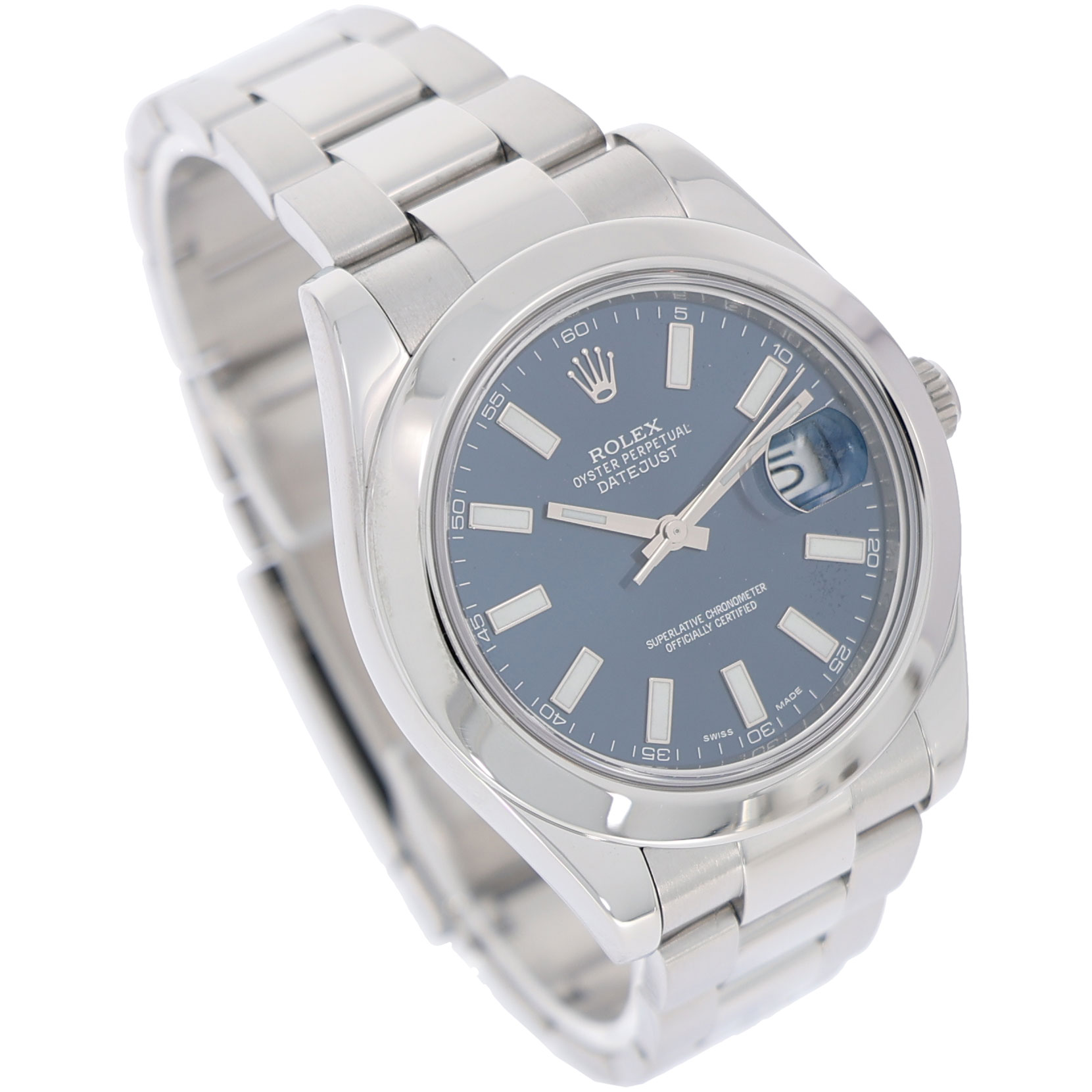 Rolex Datejust II 41mm Ref. 116300 blue dial Rolex Service Warranty bis 07/26 - Bild 3