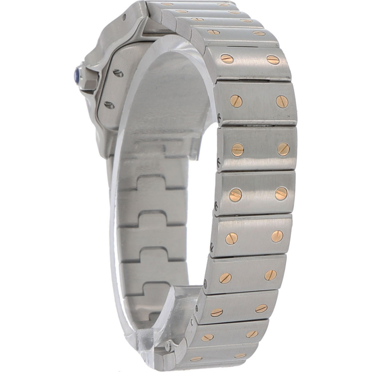 Cartier Santos Galbée Lady Ref.2424 Steel/Gold 18K automatic 2000’s Vintage Watch overhauled 11/24 - Bild 6