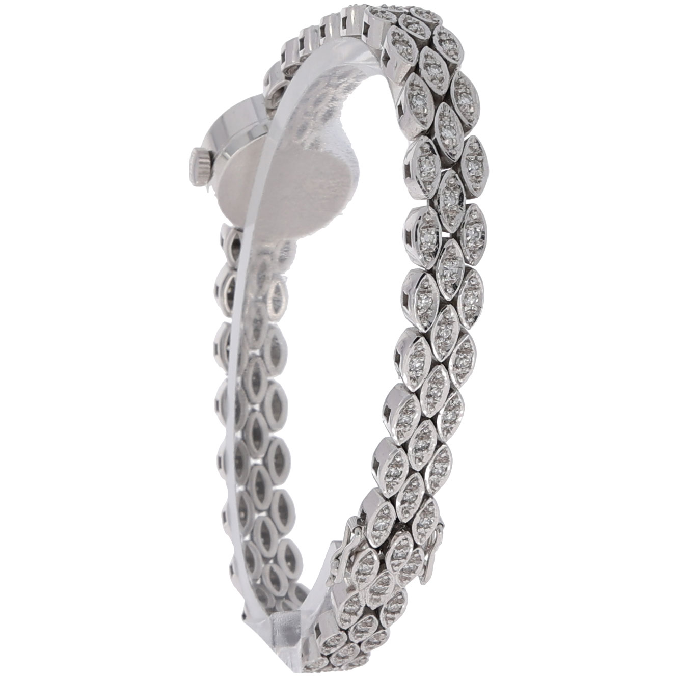 Chopard Lady Diamond Watch Whitegold 18K with Diamond Bracelet ca. 1980 - Bild 6