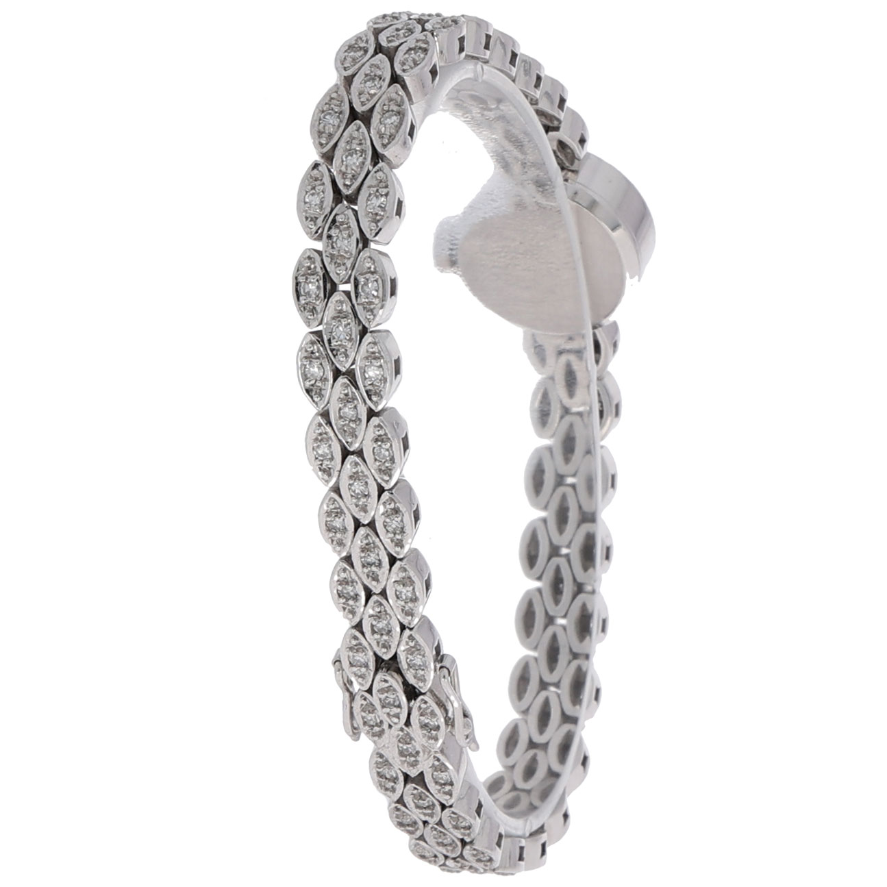 Chopard Lady Diamond Watch Whitegold 18K with Diamond Bracelet ca. 1980 - Bild 7