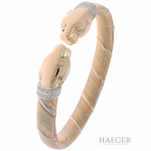 Cartier Panthère Armreif 18,5cm Mehrfarbiges Gold 750 / 18K
