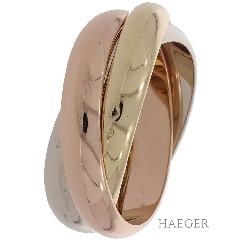 Cartier Trinity Ring Gr.58 Mehrfarbiges Gold 750 / 18K Full Set
