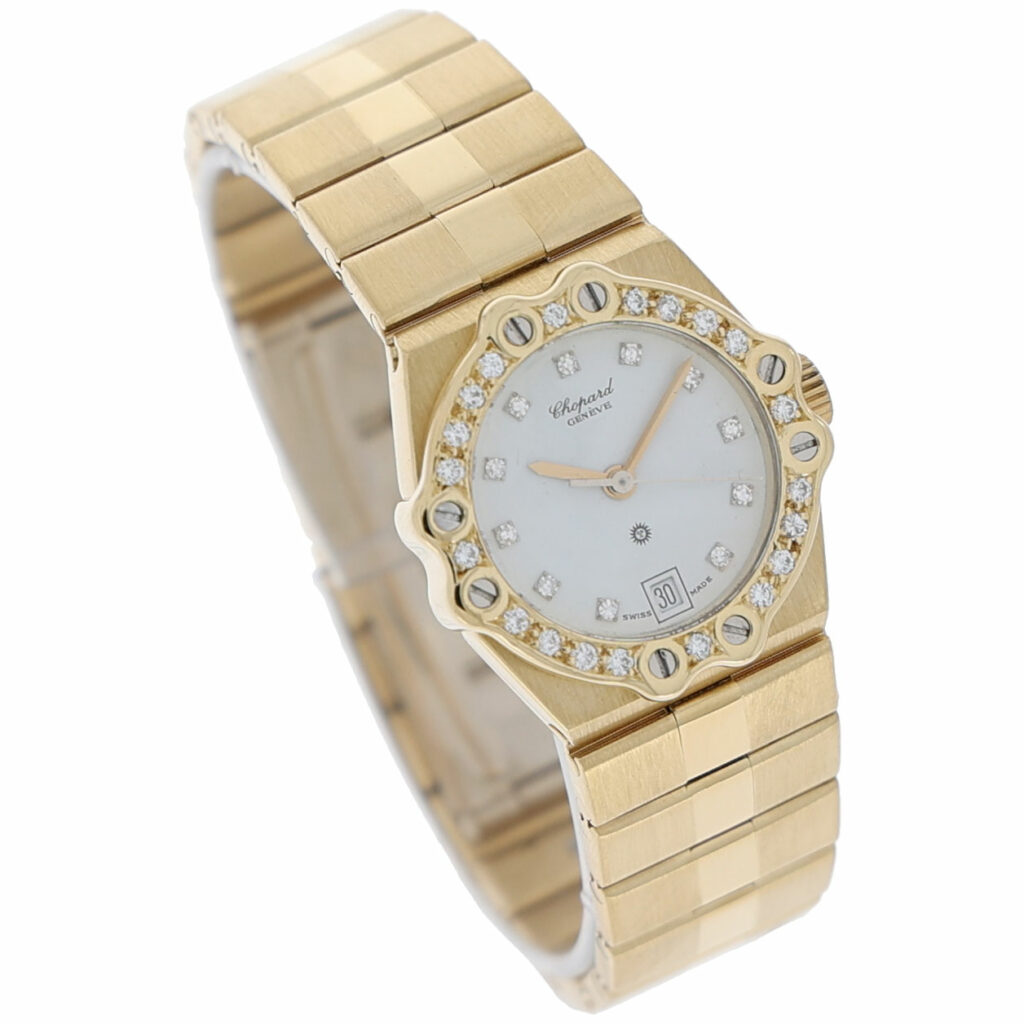 Chopard St. Moritz Ref. 5156 Gold 18K Factory Diamond Bezel Diamaond Dial ca.1995