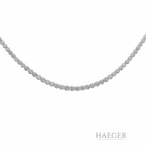 Collier 43cm Weißgold 750 / 18K mit 22,43ct Diamanten