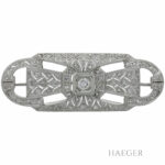 Diamant Brosche in 750er Weissgold Vorschau