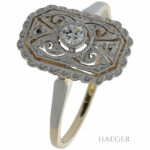 Ring Gr.52 Platin 950, Gelbgold 585 / 14K mit 0,1ct Diamanten Vorschau