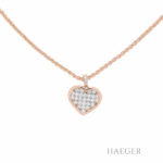 Herzkette 41cm Roségold 750 / 18K mit 1ct Diamanten Vorschau