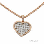 Herzkette 41cm Roségold 750 / 18K mit 1ct Diamanten Vorschau