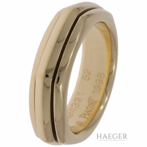 Piaget Ring Gr.52 Gelbgold 750 / 18K mit 0,04ct Diamanten mit Originalem Zertifikat
