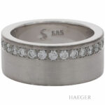 Ring Gr.52 Weißgold 585 / 14K mit 0,5ct Diamanten Vorschau