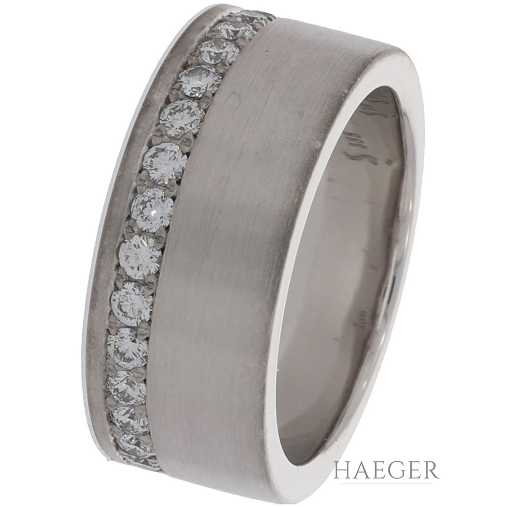 Ring Gr.52 Weißgold 585 / 14K mit 0,5ct Diamanten