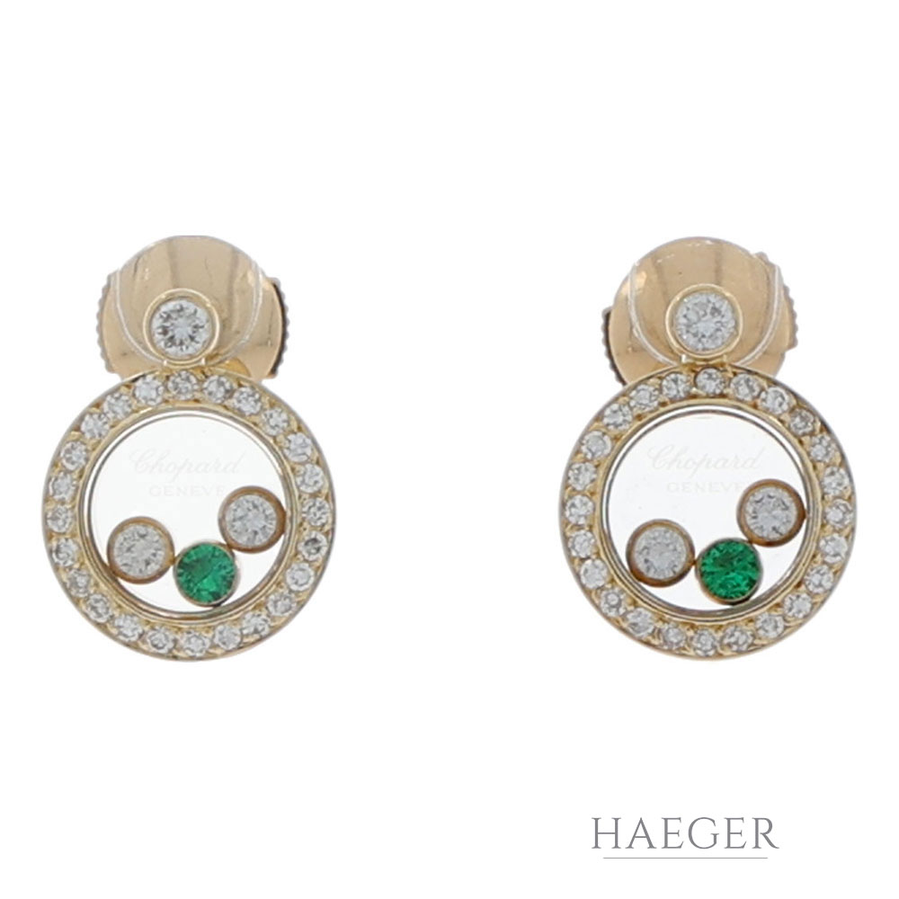 Chopard Happy Diamonds Ohrstecker 750er Gelbgold