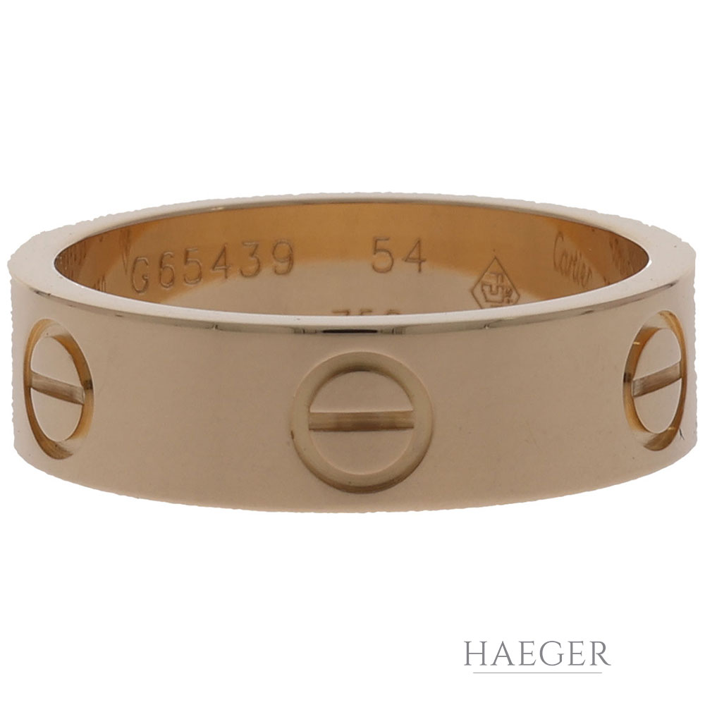 Cartier Love Ring Groesse 54 Gelbgold 18 Karat mit originalem Zertifikat
