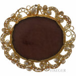 Brosche Gelbgold 18 Karat mit Perlen Philipp IV Spanien Vorschau