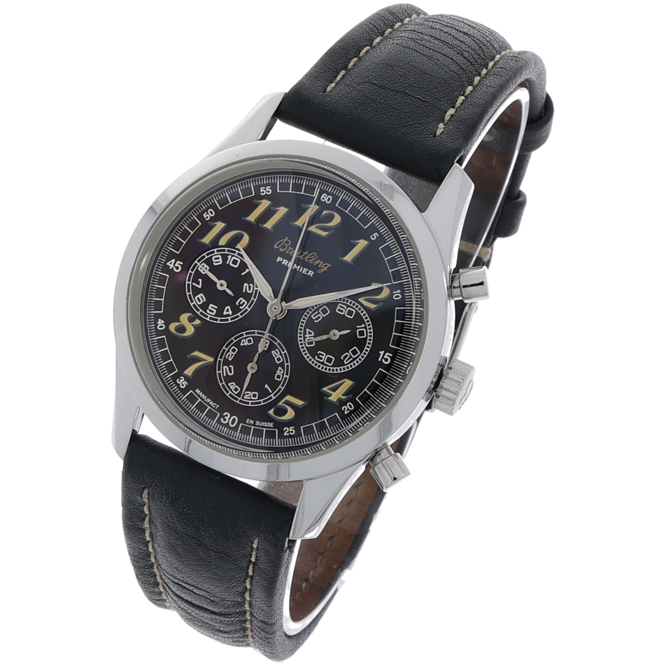 Breitling Navitimer Premier Chronograph Fliegeruhr Navitimer-Lünette Edelstahlgehäuse