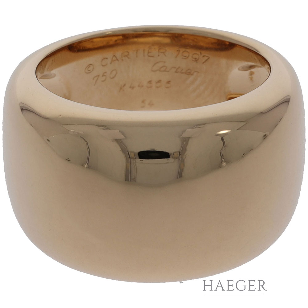 Cartier Ring Groesse 54 Gelbgold 750 mit Originalem Zertifikat