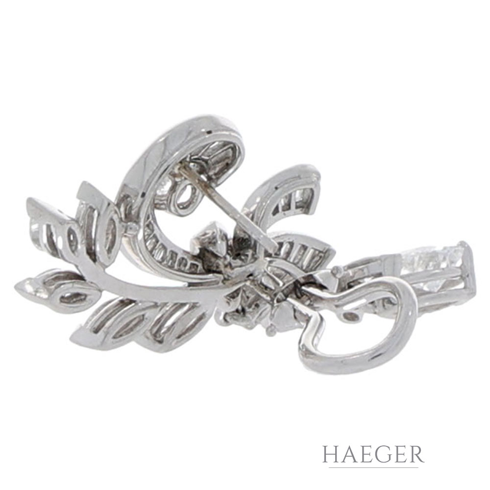 Ohrhänger aus Platin 950 mit Diamanten