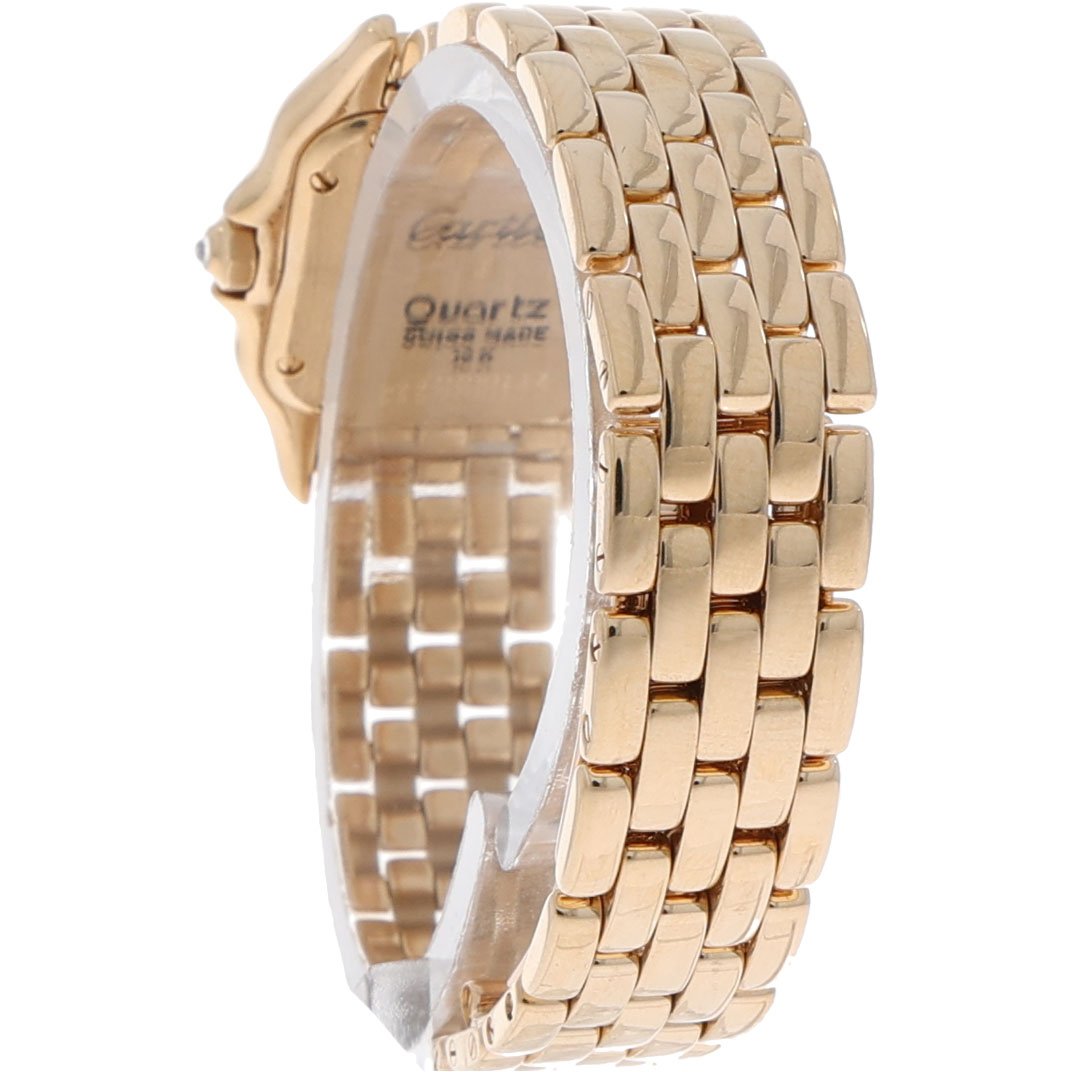 Cartier Panthère Ref. 866919 22mm Gold 18 Factory Diamond Dial diamond lugs and bezel Papers 1985
