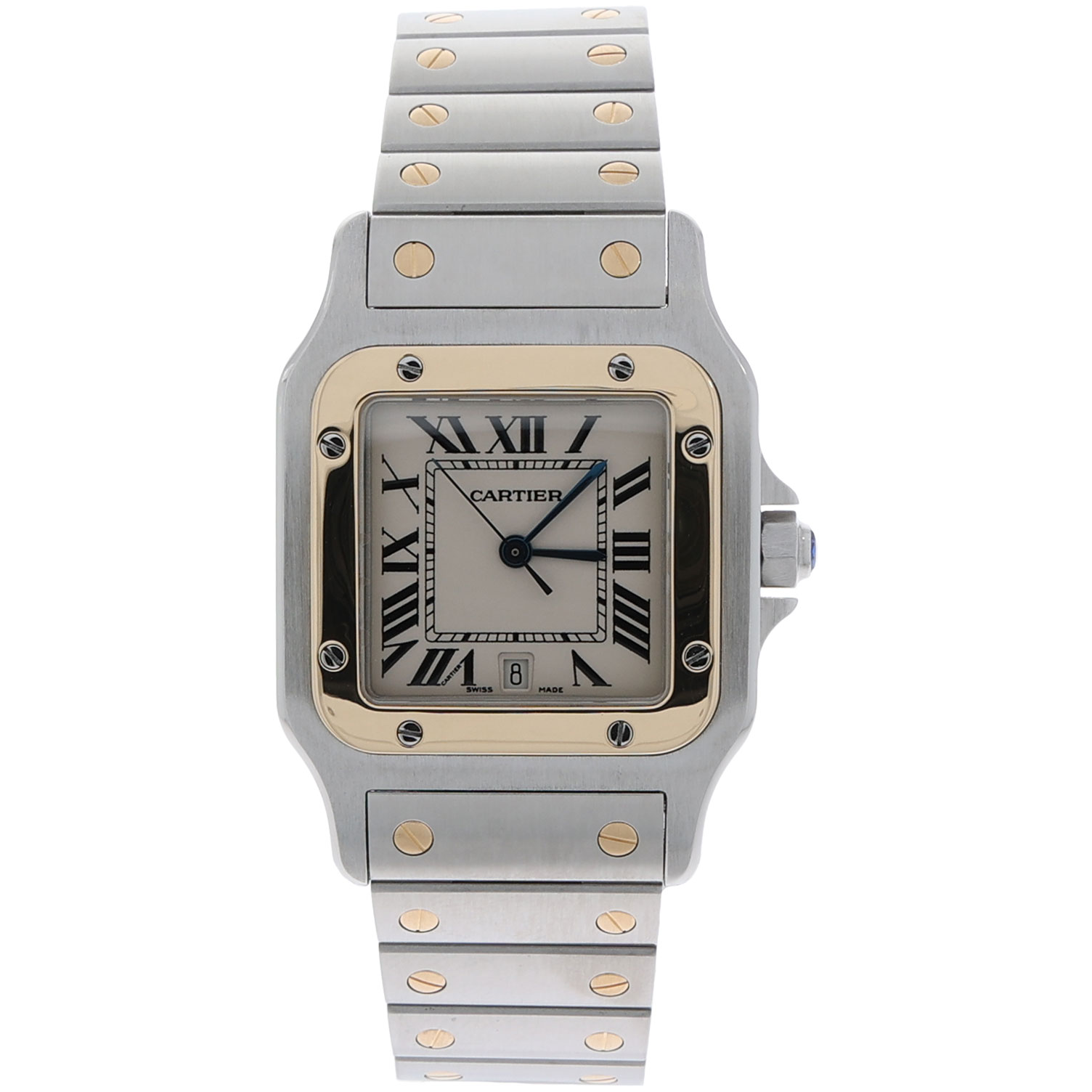 Cartier Santos Galbée Ref. 1566 Steel/Gold18K Quarz ca. 1990's Vintage Watch