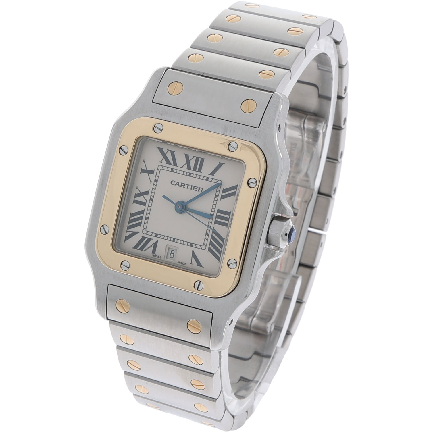 Cartier Santos Galbée Ref. 1566 Steel/Gold18K Quarz ca. 1990's Vintage Watch
