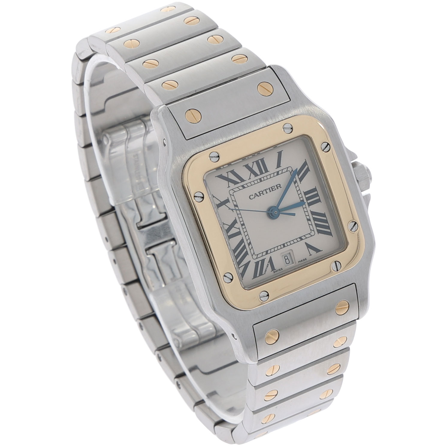 Cartier Santos Galbée Ref. 1566 Steel/Gold18K Quarz ca. 1990's Vintage Watch