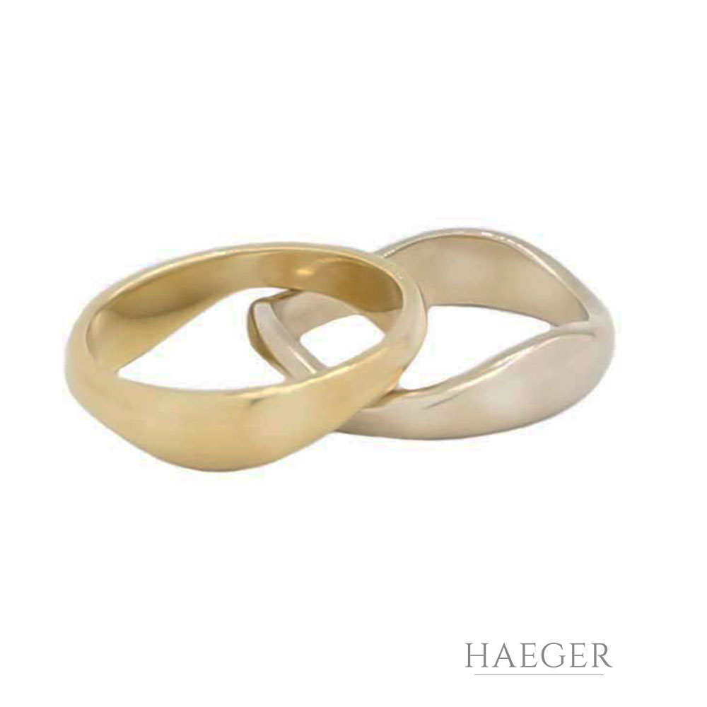 Cartier Bague Loe Me Ring Gelb und Weissgold im Full Set von 1995