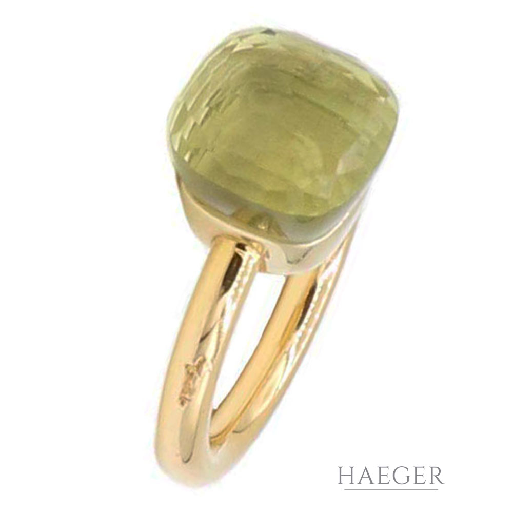 Pomellato Nudo Ring Gelbgold mit Lemon Citrin