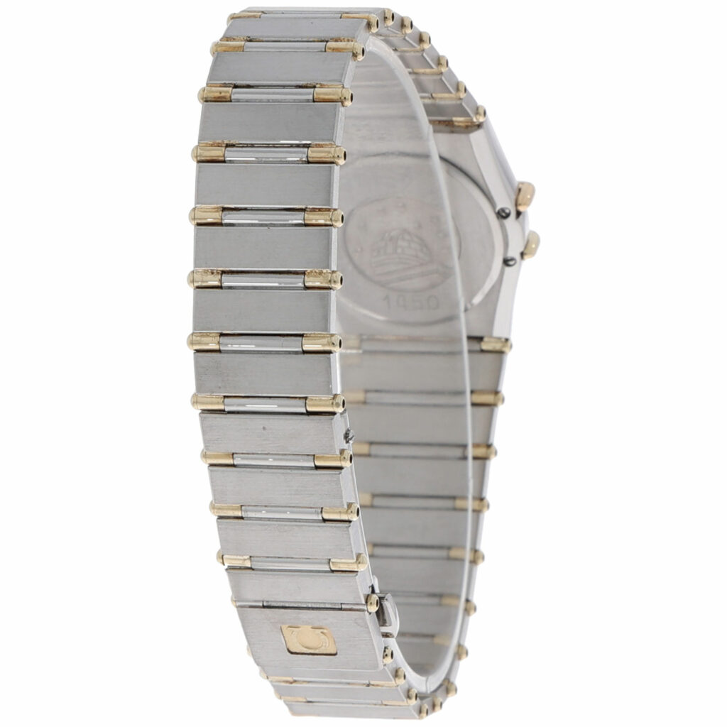 Omega Constellation Ladies Gold Damenuhr Mini Steel/Gold 18K Quarz ca. 1990 Vintage Watch