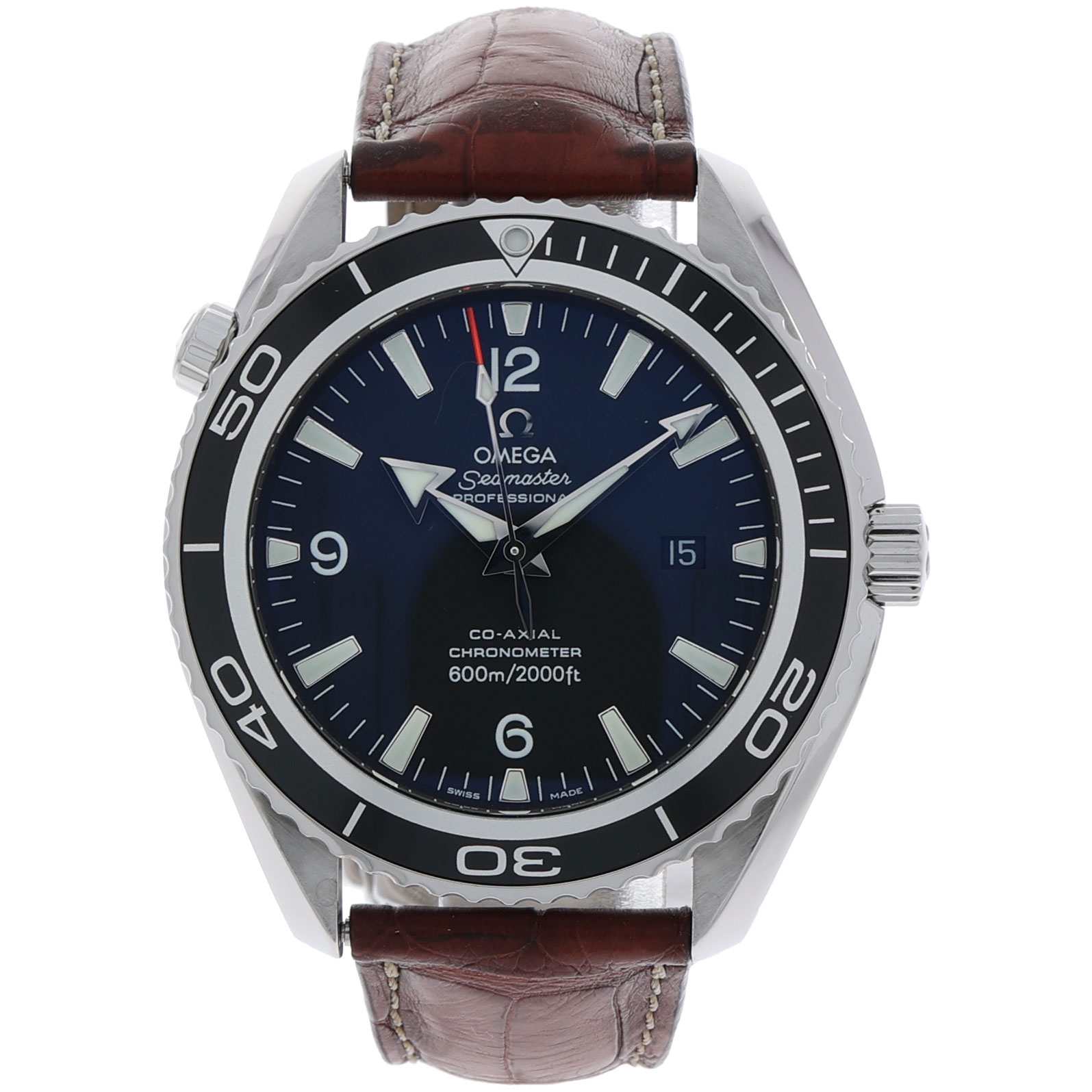 Omega Seamaster Planet Ocean Ref. 29005037 Steel black dial Folding Clasp Full Set 2006