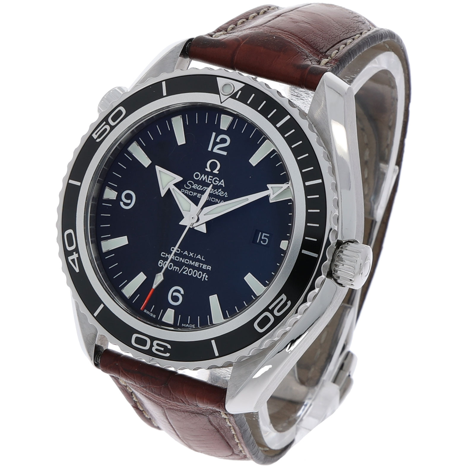 Omega Seamaster Planet Ocean Ref. 29005037 Steel black dial Folding Clasp Full Set 2006