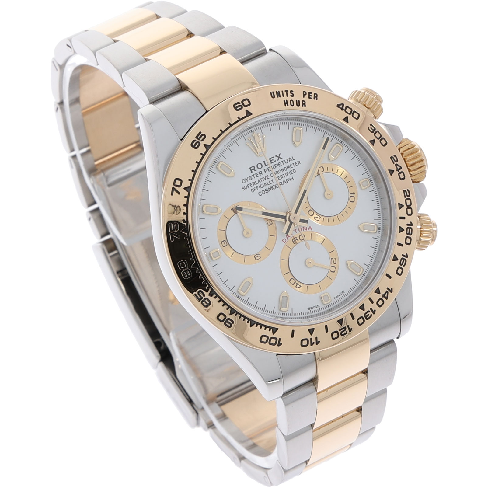 Rolex Daytona Ref. 116503 Steel/Gold 18K white dial Full ste 2017 LC100