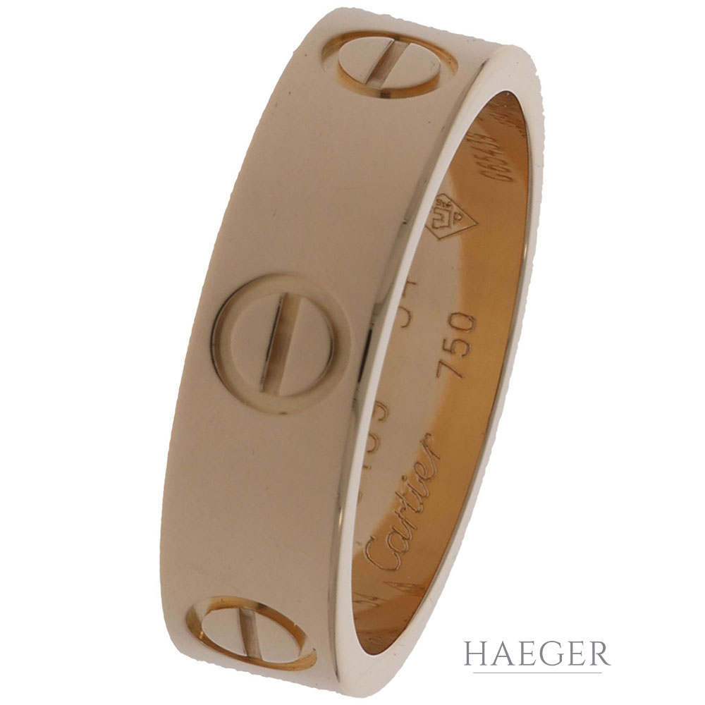 Cartier Love Ring Groesse 54 Gelbgold 18 Karat mit originalem Zertifikat