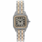 Cartier Panthère Vintage Modell Edelstah und 18 Karat Gelbgold 22mm weisses Zifferblatt und römische Ziffern Vorschau