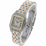 Cartier Panthère Vintage Modell Edelstah und 18 Karat Gelbgold 22mm weisses Zifferblatt und römische Ziffern Vorschau