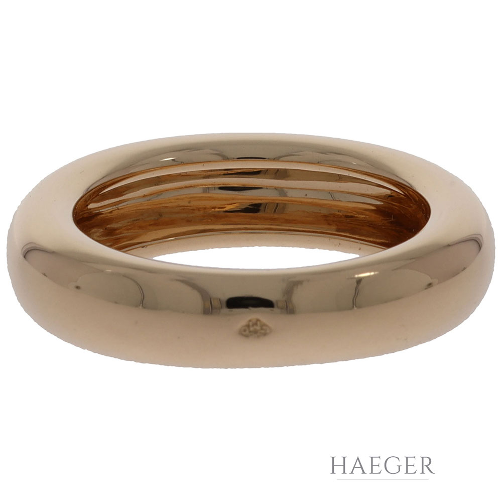 Schlichter Cartierring in 750er Gelbgold mit Cartier-Zertifikat