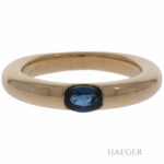 Cartier Ring mit Saphirbesatz in 750er Gelbgold Vorschau