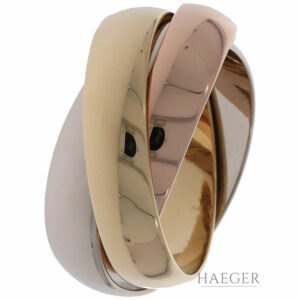 Cartier Trinityring breites Modell in 750er Gold mit Cartierzertifikat